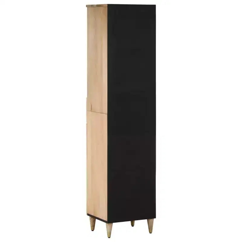 vidaXL Armoire de salle de bain Bois naturel Bois de manguier massif, bois d'ingénierie