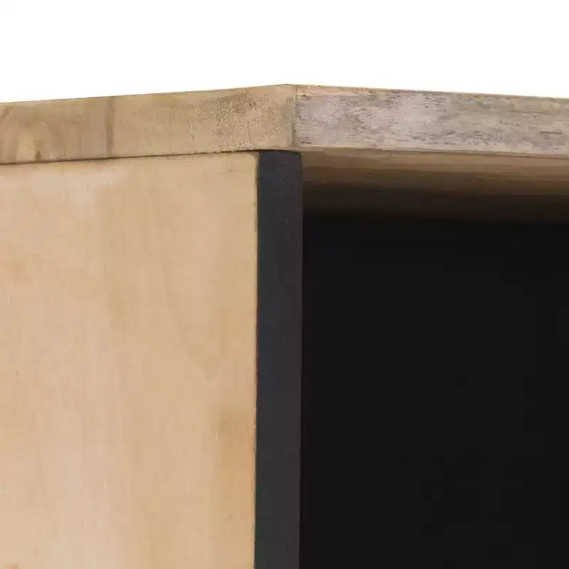 vidaXL Armoire de salle de bain Bois naturel Bois de manguier massif, bois d'ingénierie