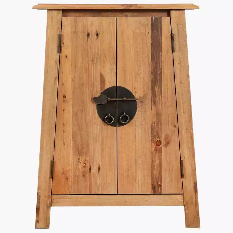vidaXL Meuble d'appoint Bois massif de pin naturel Meuble d'appoint moyen
