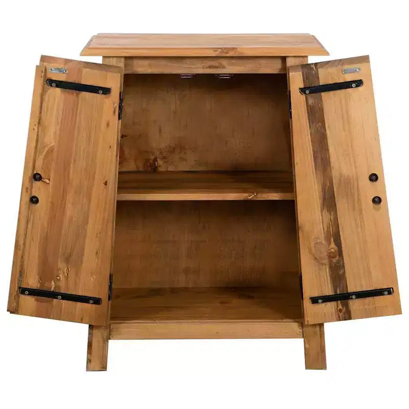 vidaXL Meuble d'appoint Bois massif de pin naturel Meuble d'appoint moyen