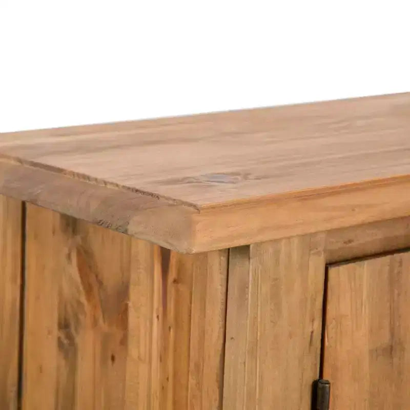 vidaXL Meuble d'appoint Bois massif de pin naturel Meuble d'appoint moyen