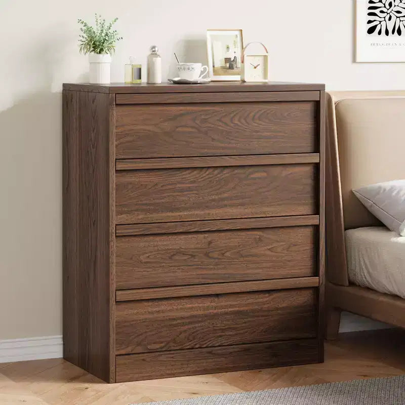 Commode 3/4 tiroirs pour chambre à coucher, table de chevet 3 tiroirs avec grand rangement, petite table d'appoint moderne pour entrée avec tiroirs de rangement