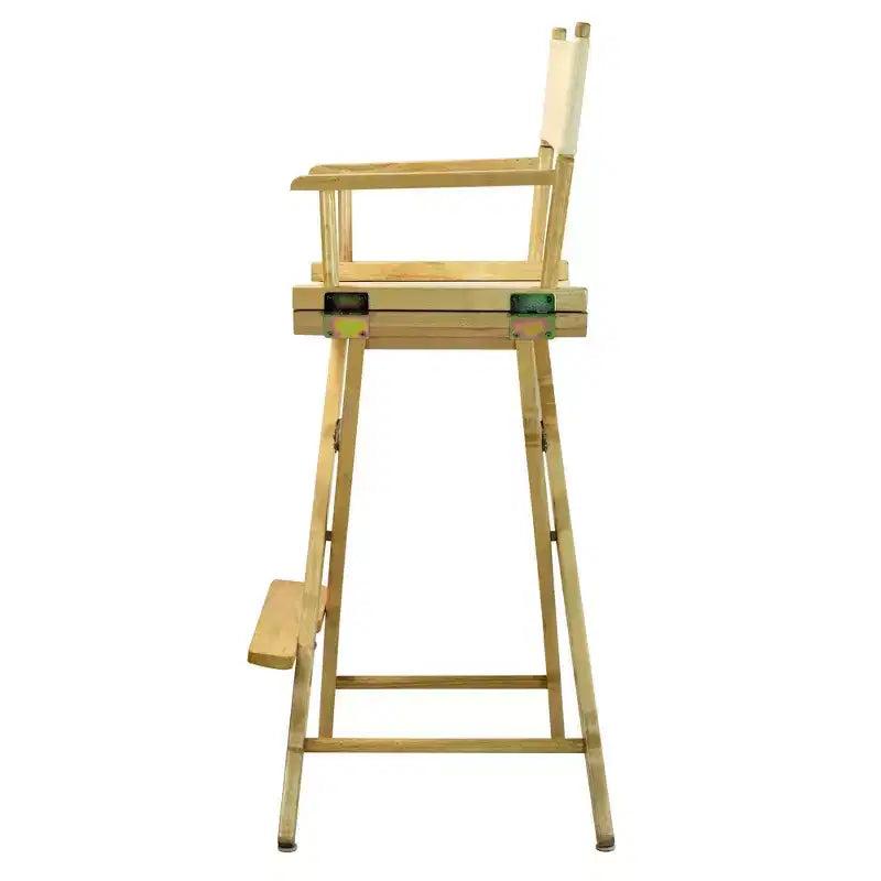 Chaise de metteur en scène hauteur comptoir – Structure naturelle