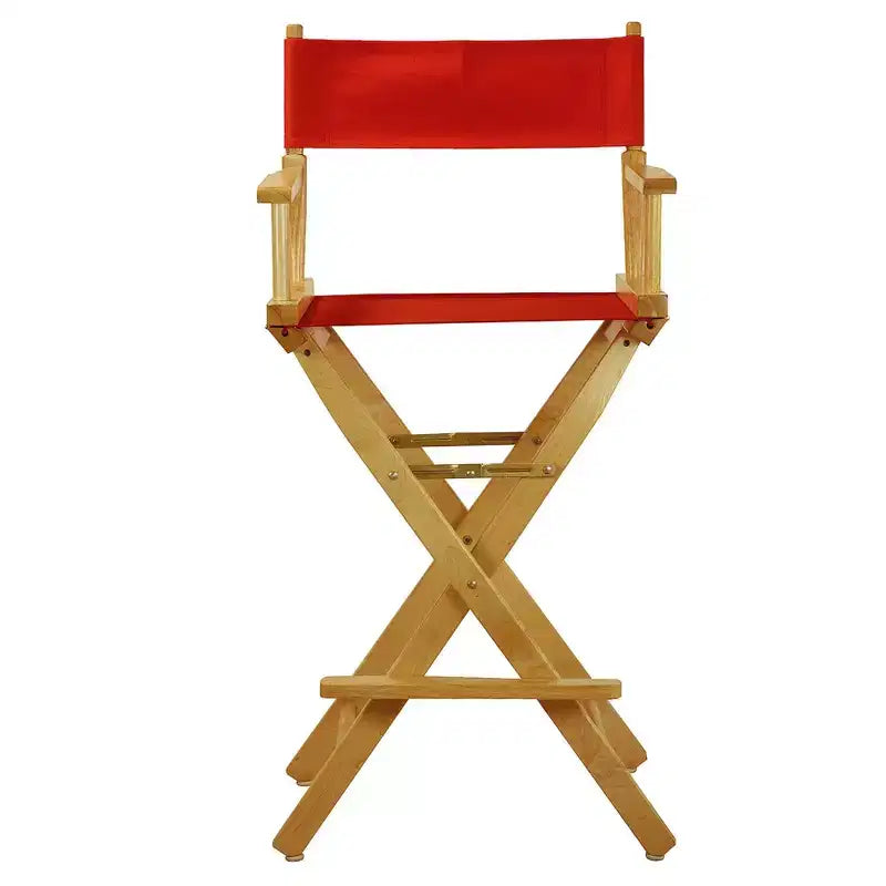 Chaise de metteur en scène hauteur comptoir – Structure naturelle