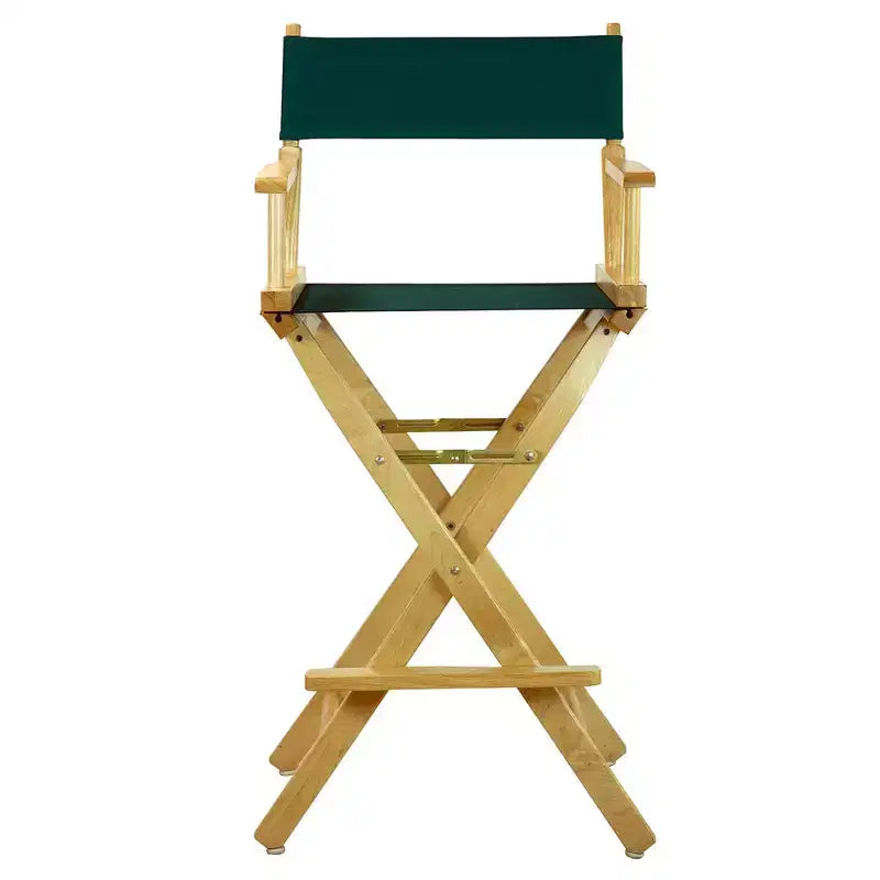 Chaise de metteur en scène hauteur comptoir – Structure naturelle