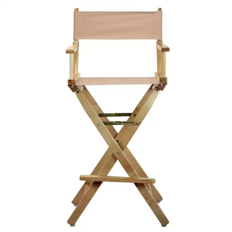 Chaise de metteur en scène hauteur comptoir – Structure naturelle