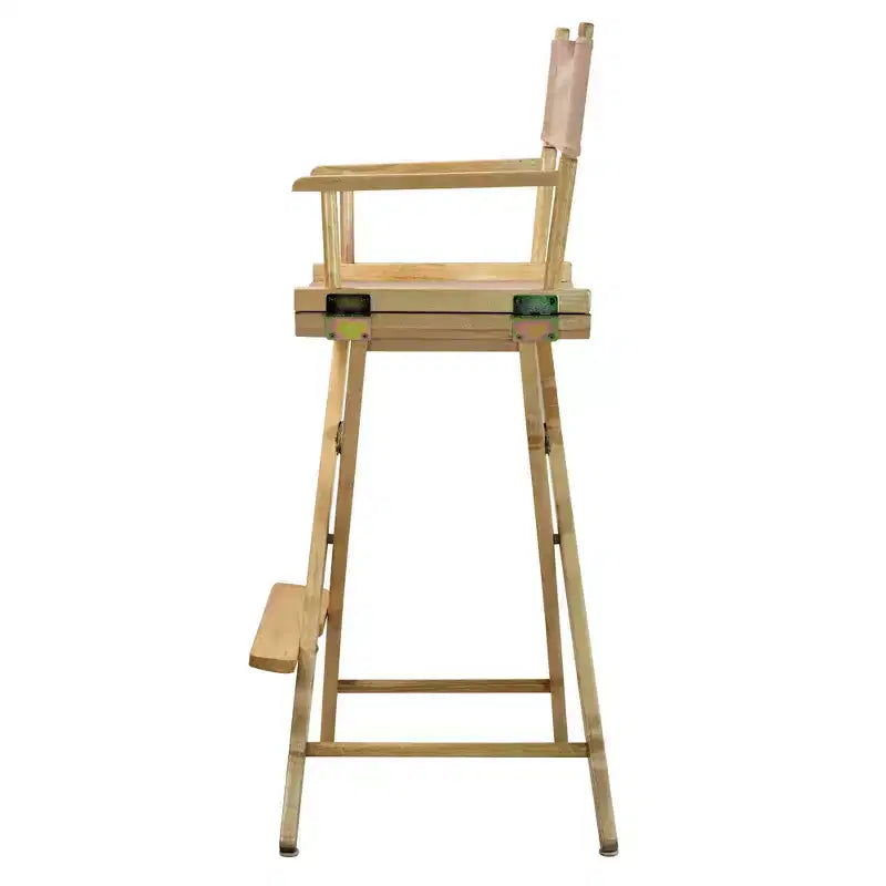 Chaise de metteur en scène hauteur comptoir – Structure naturelle