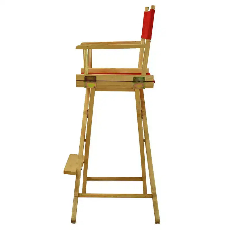 Chaise de metteur en scène hauteur comptoir – Structure naturelle