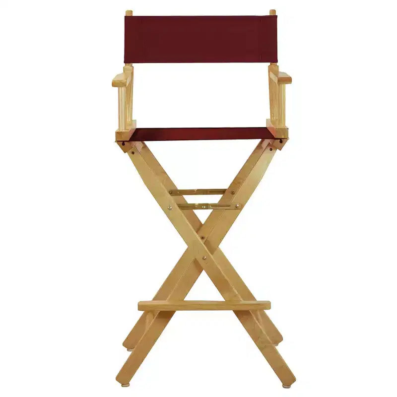 Chaise de metteur en scène hauteur comptoir – Structure naturelle