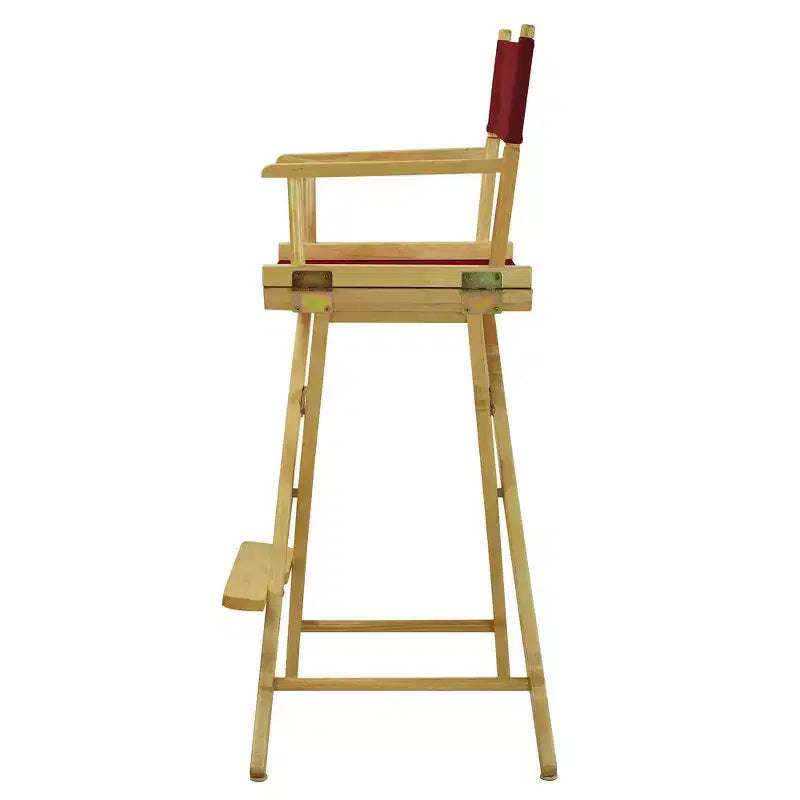 Chaise de metteur en scène hauteur comptoir – Structure naturelle