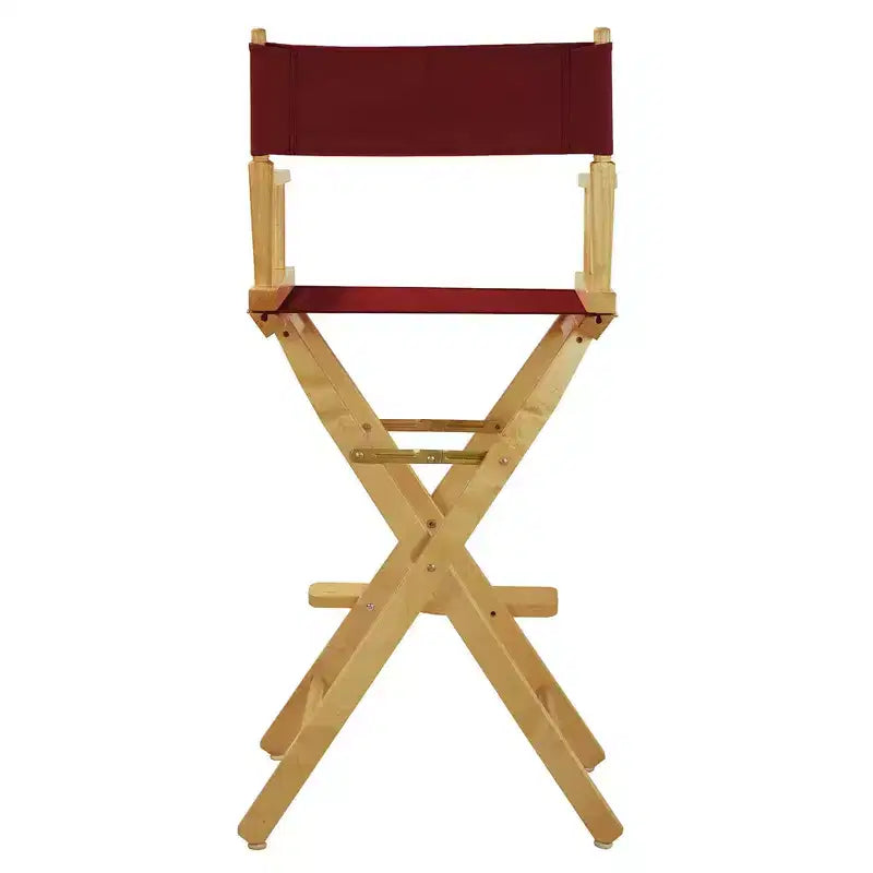 Chaise de metteur en scène hauteur comptoir – Structure naturelle