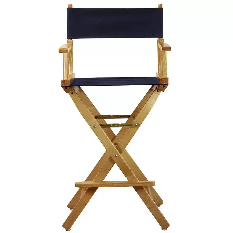 Chaise de metteur en scène hauteur comptoir – Structure naturelle