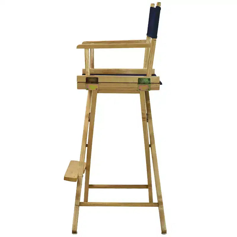 Chaise de metteur en scène hauteur comptoir – Structure naturelle