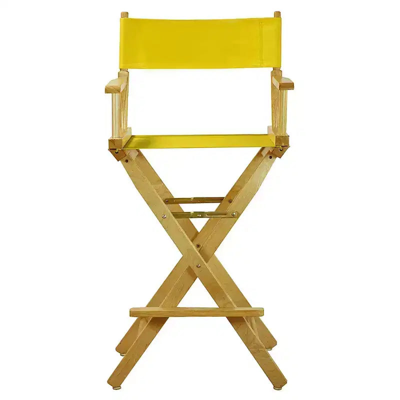 Chaise de metteur en scène hauteur comptoir – Structure naturelle