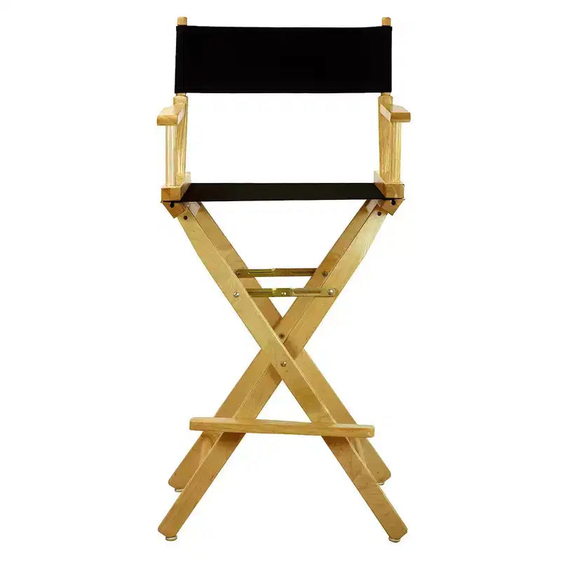 Chaise de metteur en scène hauteur comptoir – Structure naturelle