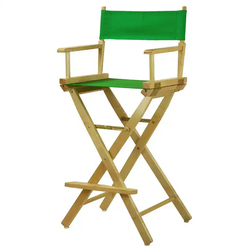 Chaise de metteur en scène hauteur comptoir – Structure naturelle