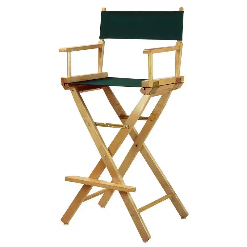 Chaise de metteur en scène hauteur comptoir – Structure naturelle