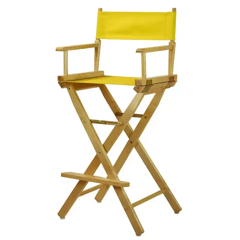 Chaise de metteur en scène hauteur comptoir – Structure naturelle