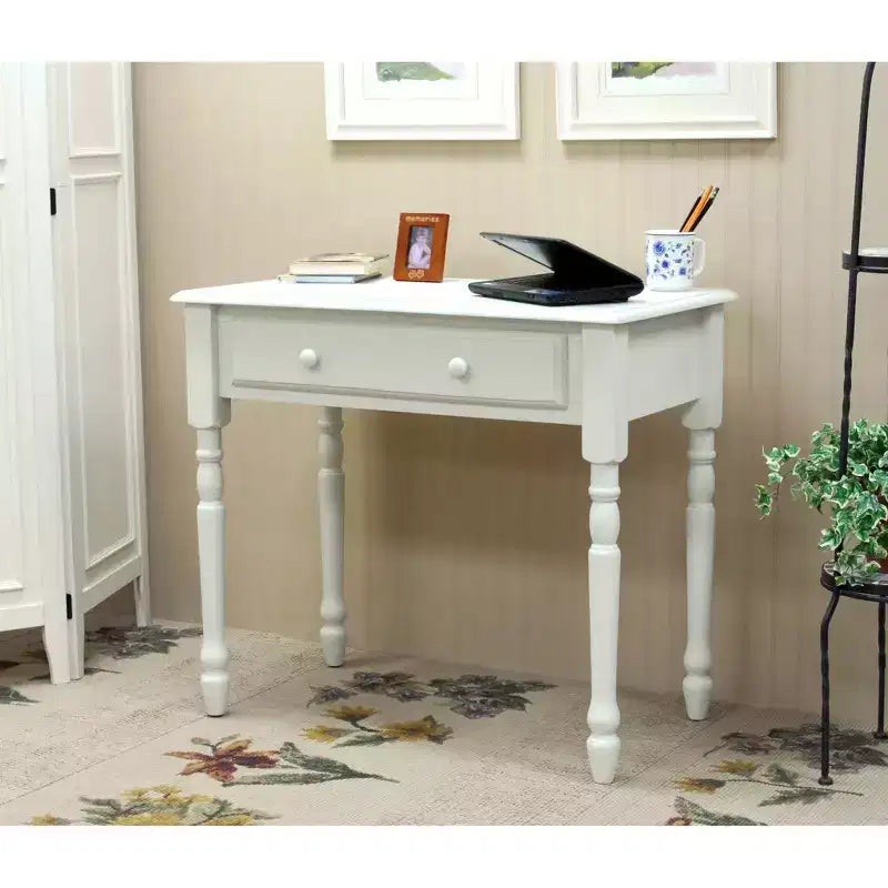 Bureau d'écriture en bois Eleanor avec tiroirs, de Carolina Living