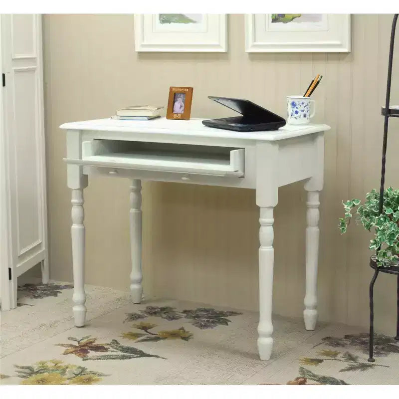 Bureau d'écriture en bois Eleanor avec tiroirs, de Carolina Living
