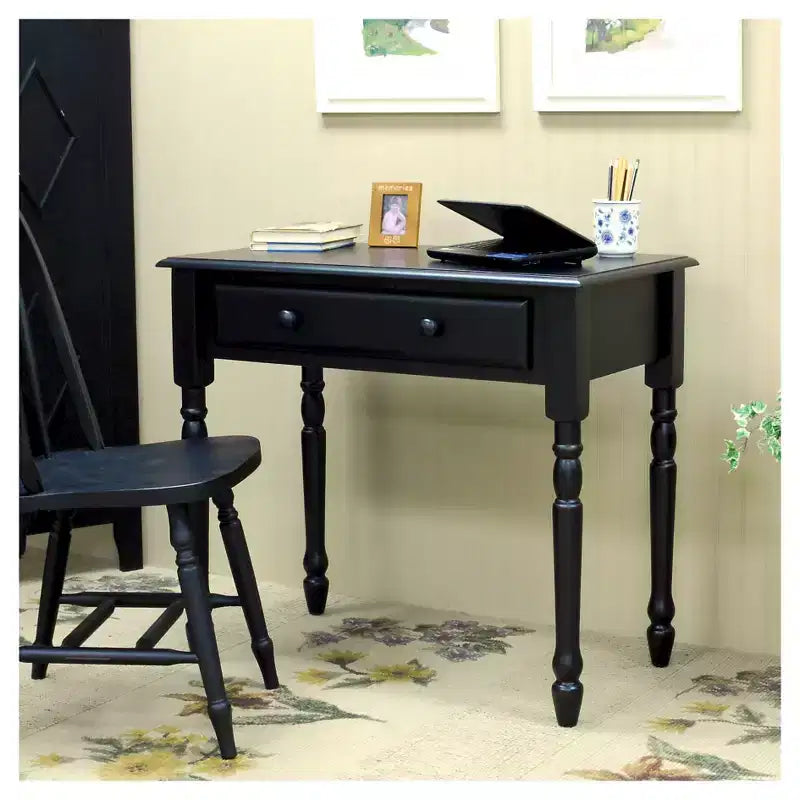 Bureau d'écriture en bois Eleanor avec tiroirs, de Carolina Living