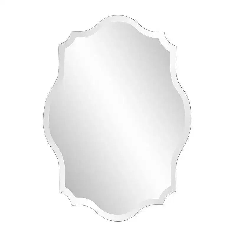 Scalloped Frameless Decorative Wall Mirror Clear - Howard Elliott