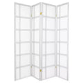6 ft. Tall Double Cross Shoji Screen 4 Panels - Oriental Furniture