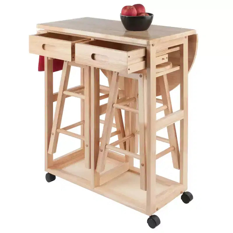 Ensemble 3 pièces Burnett Space Saver, hêtre - Winsome