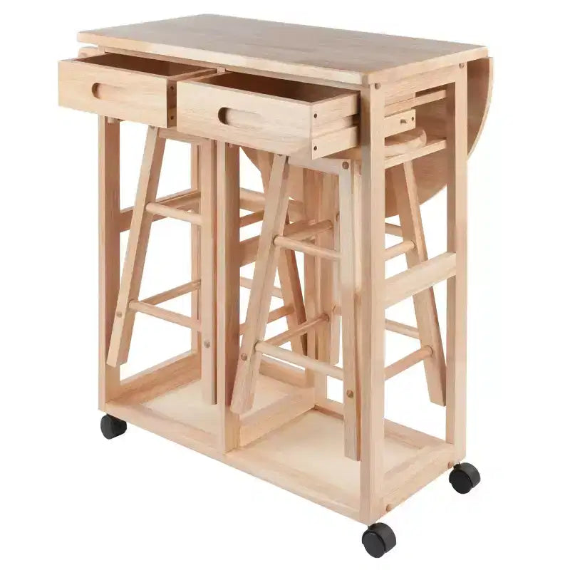 Ensemble 3 pièces Burnett Space Saver, hêtre - Winsome