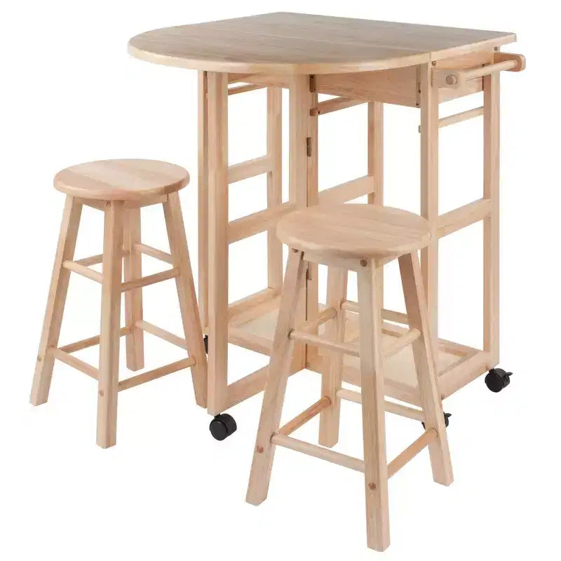 Ensemble 3 pièces Burnett Space Saver, hêtre - Winsome