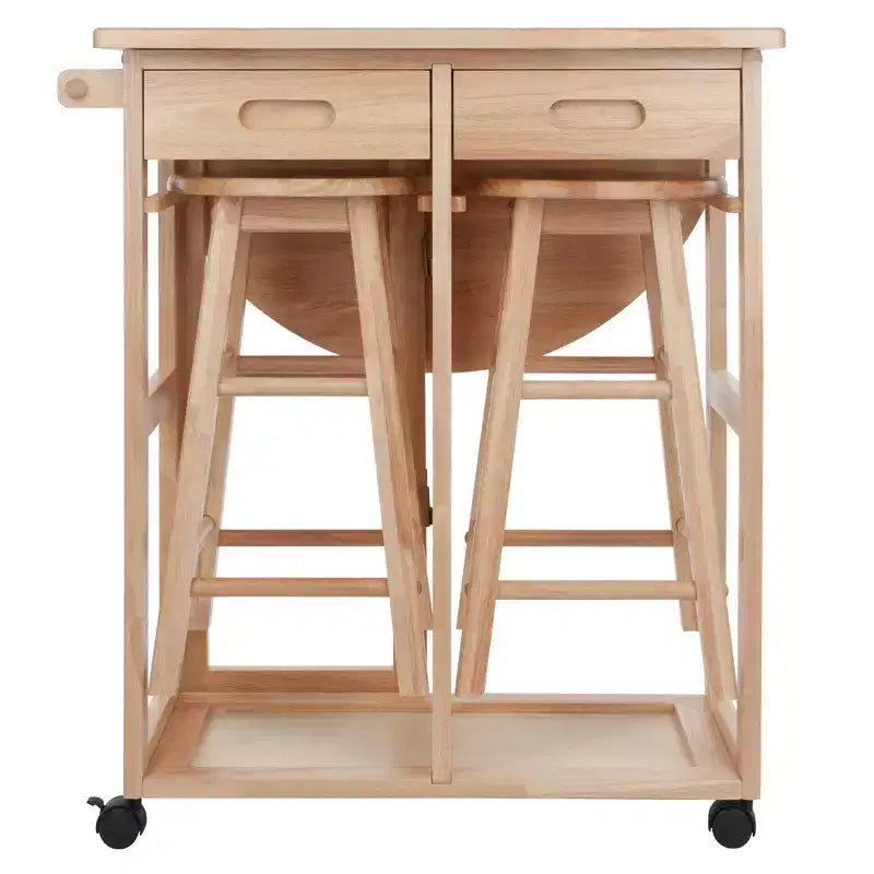 Ensemble 3 pièces Burnett Space Saver, hêtre - Winsome