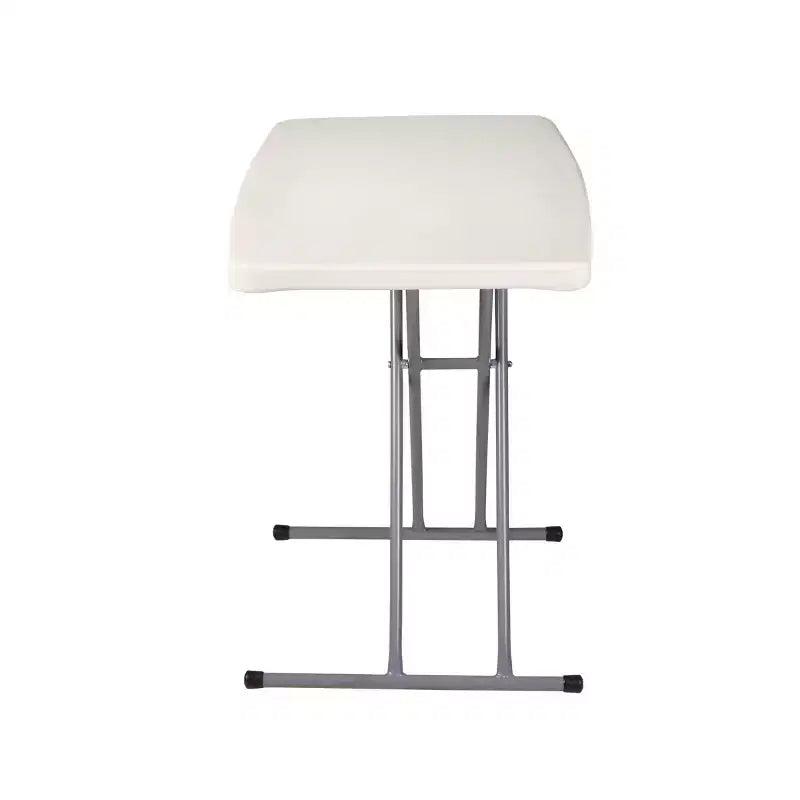 Table de jeu pliante personnelle réglable en hauteur 50x75cm gris chiné - Hampden Furnishings : Robuste, compacte, rangement facile