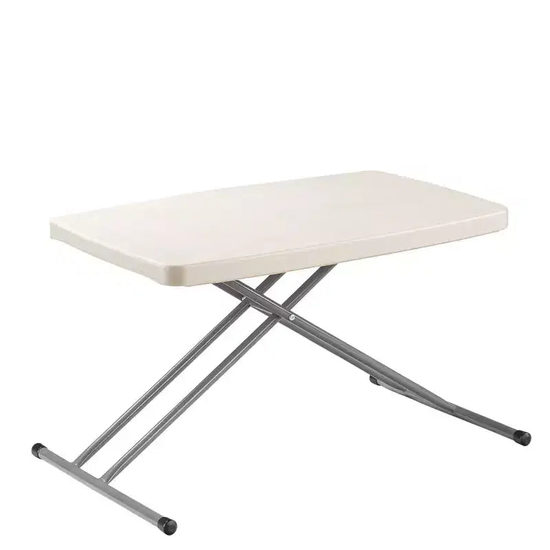 Table de jeu pliante personnelle réglable en hauteur 50x75cm gris chiné - Hampden Furnishings : Robuste, compacte, rangement facile