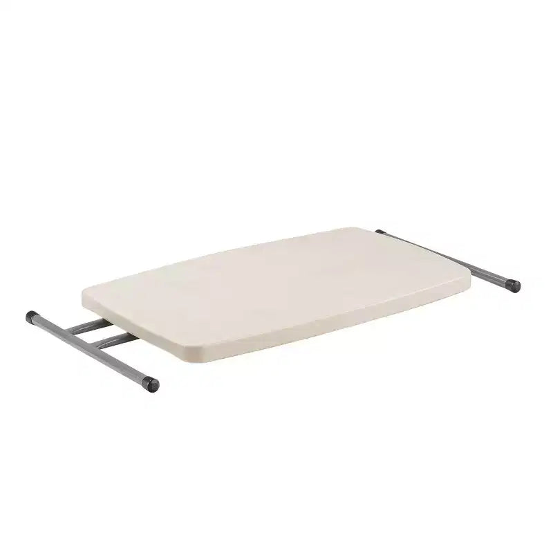 Table de jeu pliante personnelle réglable en hauteur 50x75cm gris chiné - Hampden Furnishings : Robuste, compacte, rangement facile