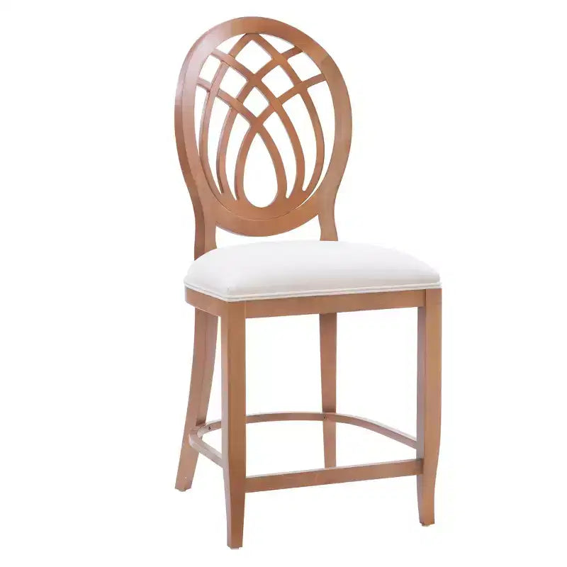 Linon Ensemble de 2 tabourets de bar Oriana de 61 cm, hauteur comptoir, marron