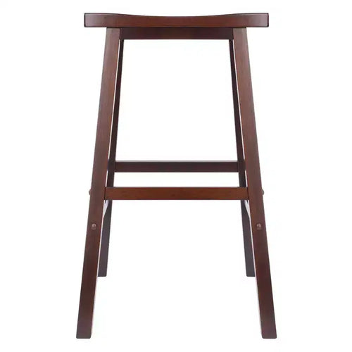 Tabouret de bar 74 cm Satori - Noyer antique - Winsome : Rectangulaire, Sans dossier, Cadre en bois, Hauteur fixe
