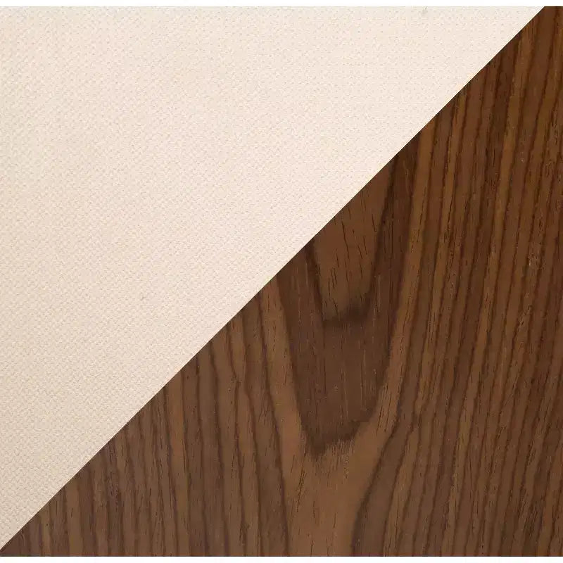Lot de 2 tabourets de bar modernes mi-siècle Curvini Noyer/Crème - LumiSource : pivotants, dossier rembourré, structure en bois
