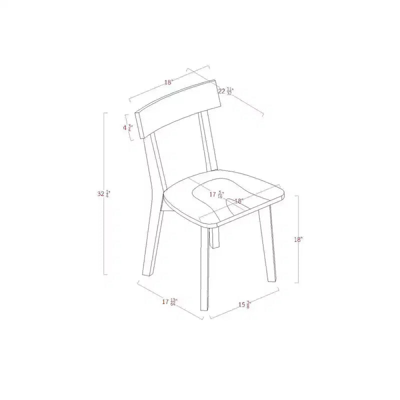Lot de 2 chaises de salle à manger modernes Bombelli noires - Threshold™ : dossier arrondi, cadre en bois d'hévéa, capacité de 113 kg