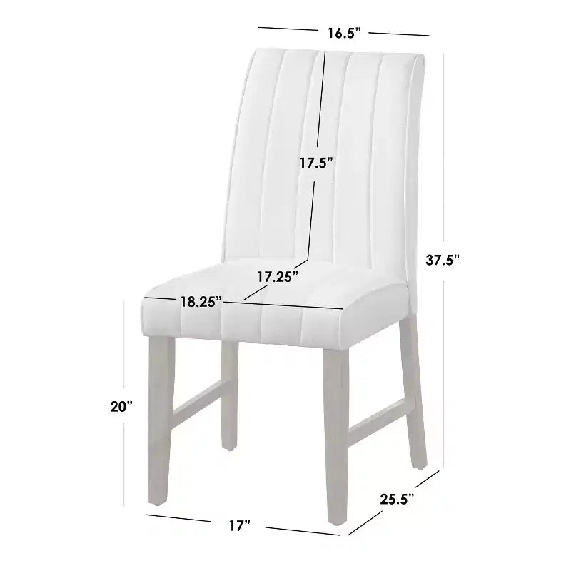 Lot de 2 chaises de salle à manger modernes Augusta Lifestorey Chêne clair/Crème