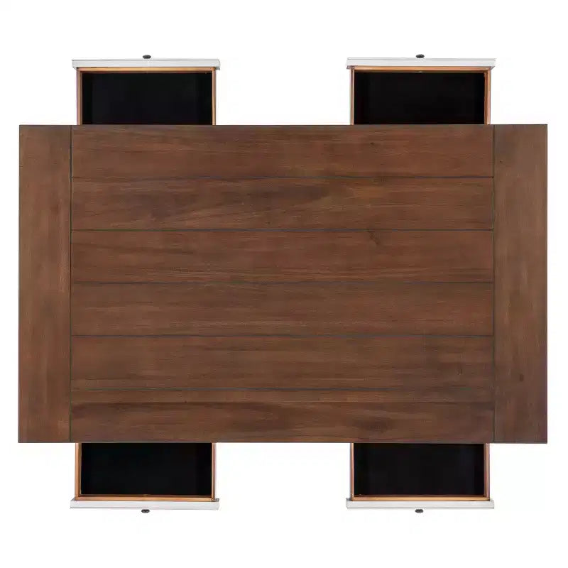 Ensemble de salle à manger rectangulaire 6 pièces Bruner de hauteur comptoir Powell, blanc