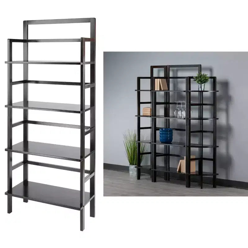 Dessertes de cuisine Winsome Aiden Bakers Rack : Rangement à 4 niveaux, tablettes en bois composite, organisateur de cuisine