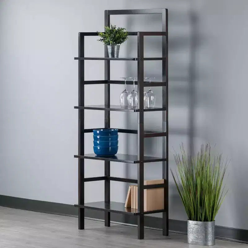 Dessertes de cuisine Winsome Aiden Bakers Rack : Rangement à 4 niveaux, tablettes en bois composite, organisateur de cuisine
