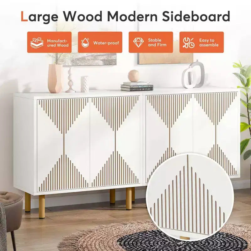 LITTLE TREE Armoire de rangement moderne 59" blanche