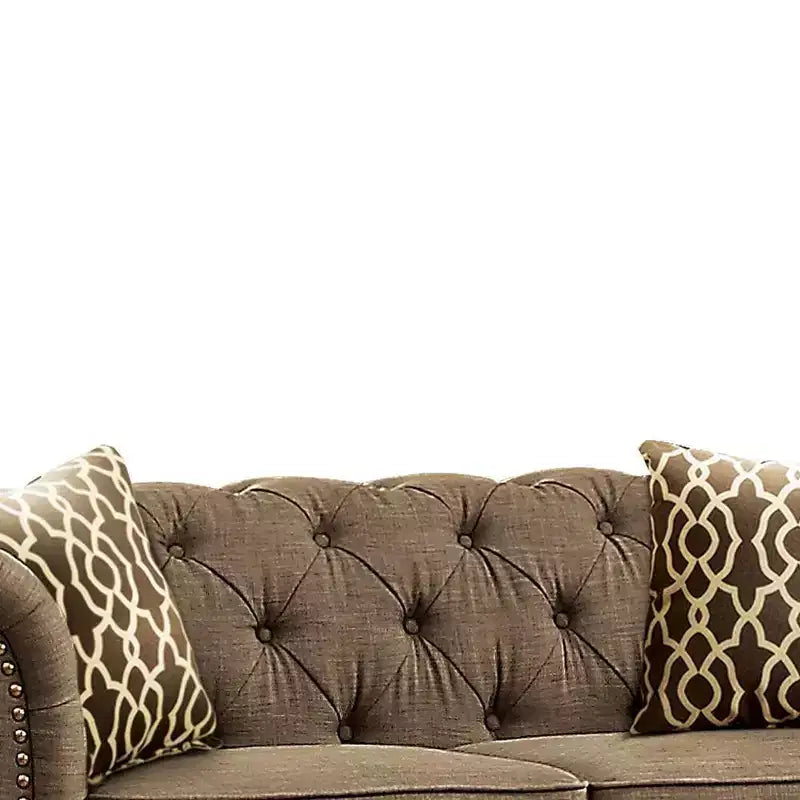 Canapé Aurelia en lin marron Acme Furniture