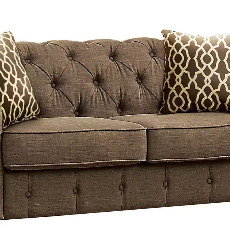 Canapé Aurelia en lin marron Acme Furniture