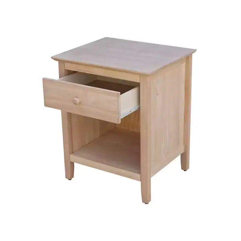 Table de chevet 19,5 pouces non finie – International Concepts
