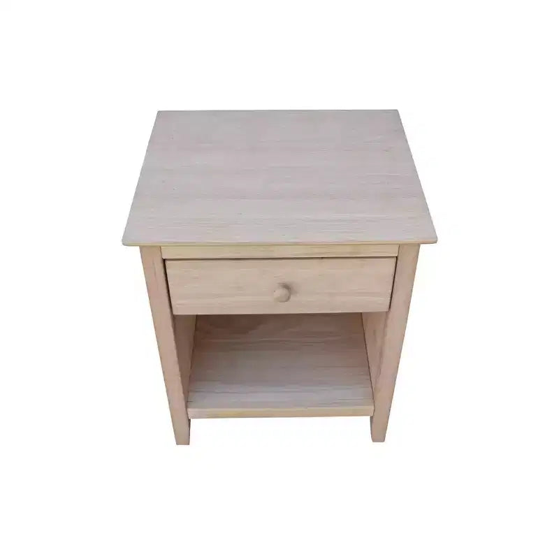 Table de chevet 19,5 pouces non finie – International Concepts