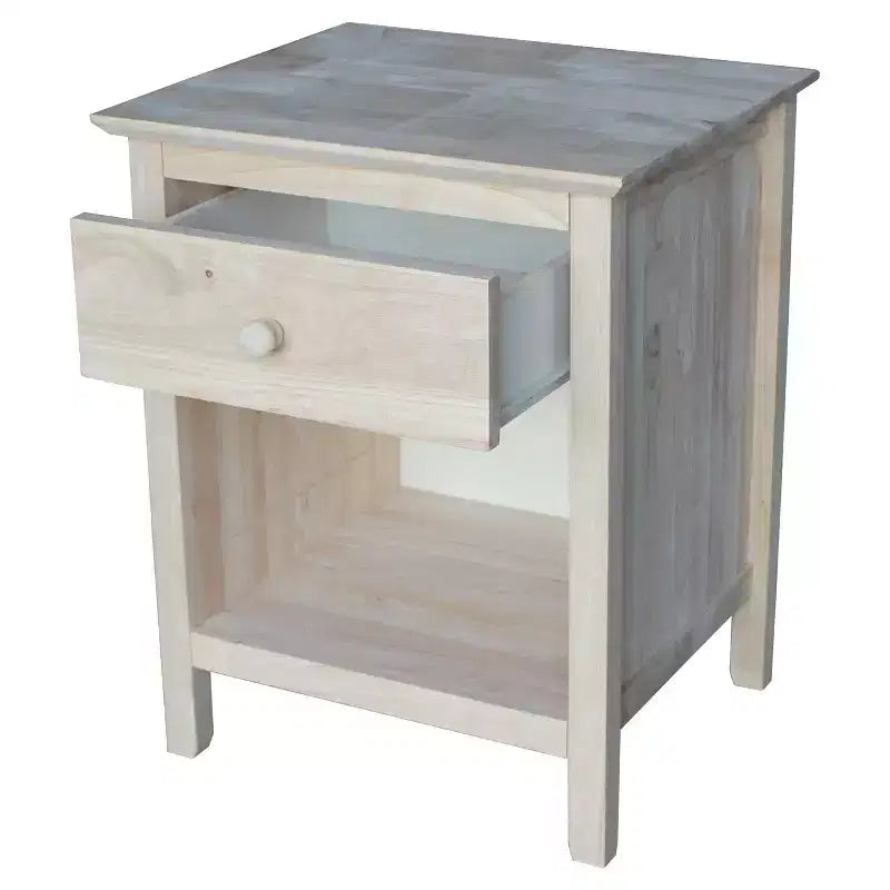 Table de chevet 19,5 pouces non finie – International Concepts