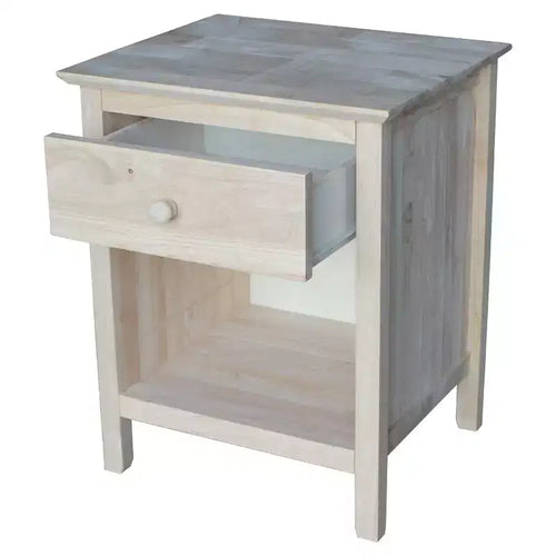 Table de chevet 19,5 pouces non finie – International Concepts
