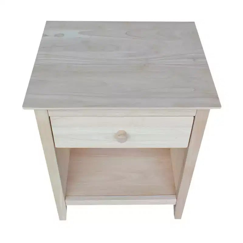 Table de chevet 19,5 pouces non finie – International Concepts